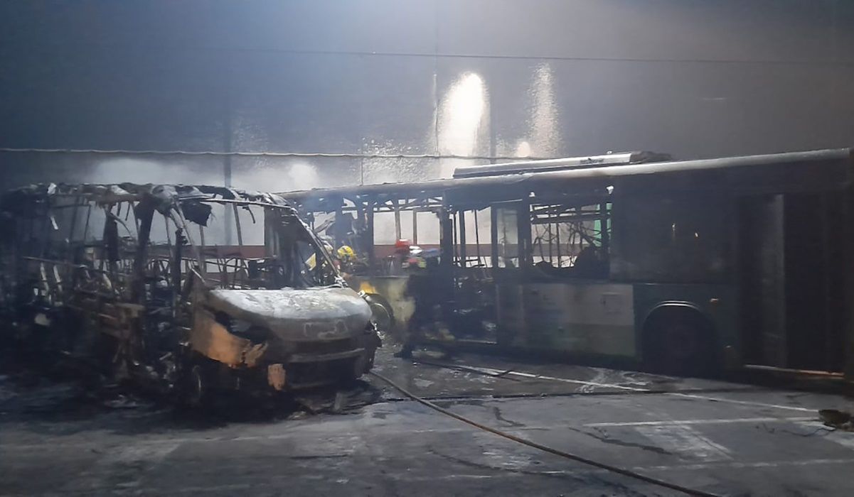 Incendio en la nave municipal