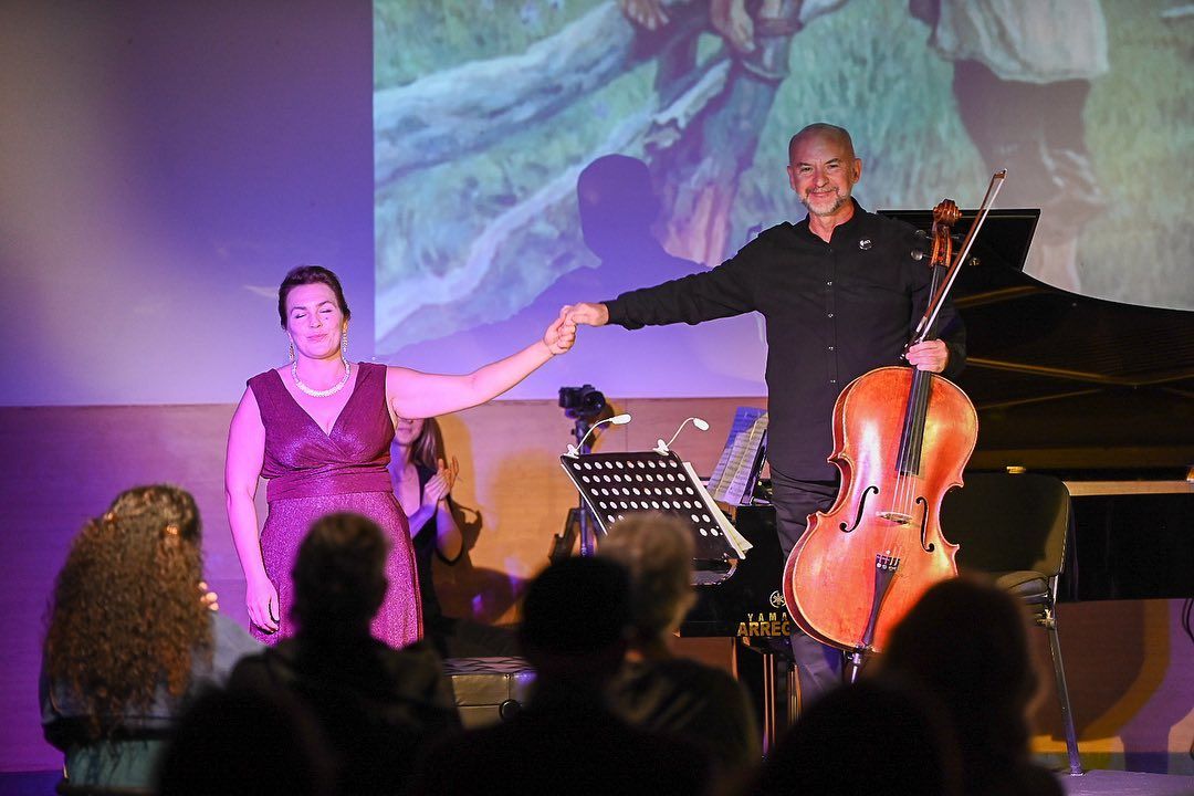 El Centro Cívico de Arrecife acoge el concierto del violonchelista Ángel Luis Quintana y la pianista Natalia Nikolaeva 