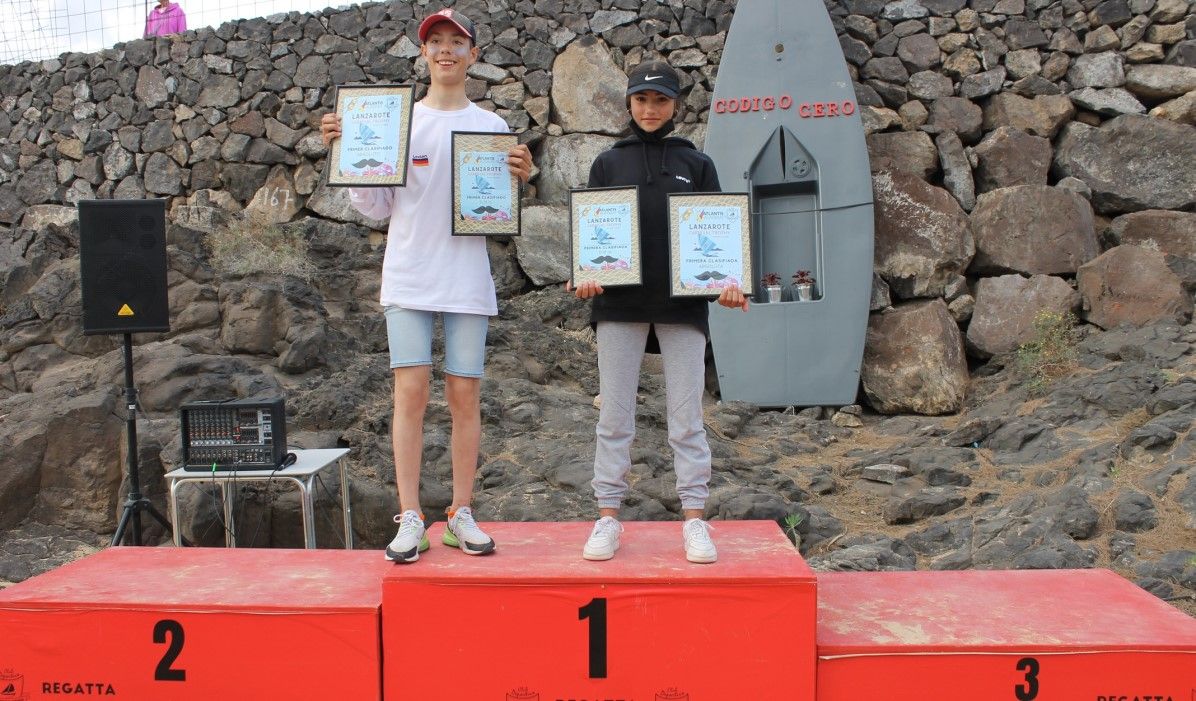 Elena Armas y Levian Buescher, ganadores de la Lanzarote Carnival Trophy