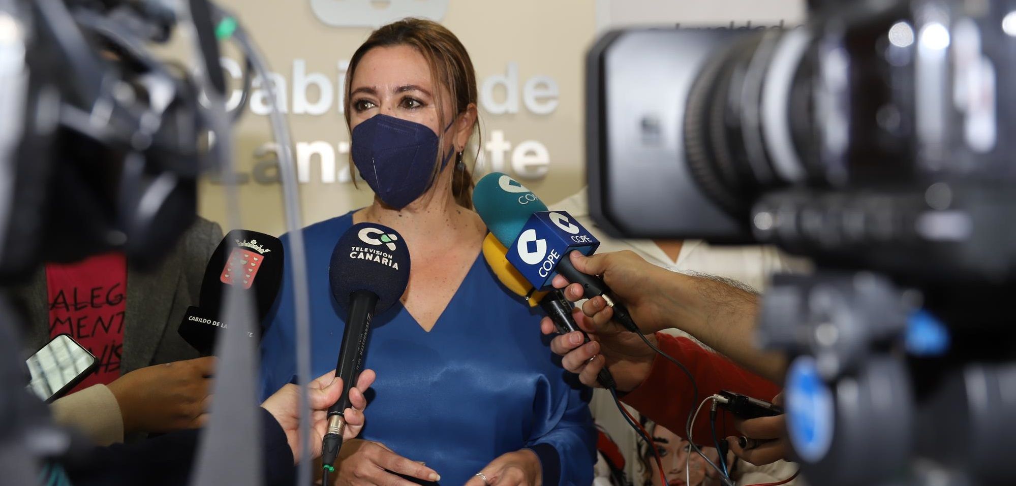 La presidenta del Cabildo de Lanzarote, María Dolores Corujo