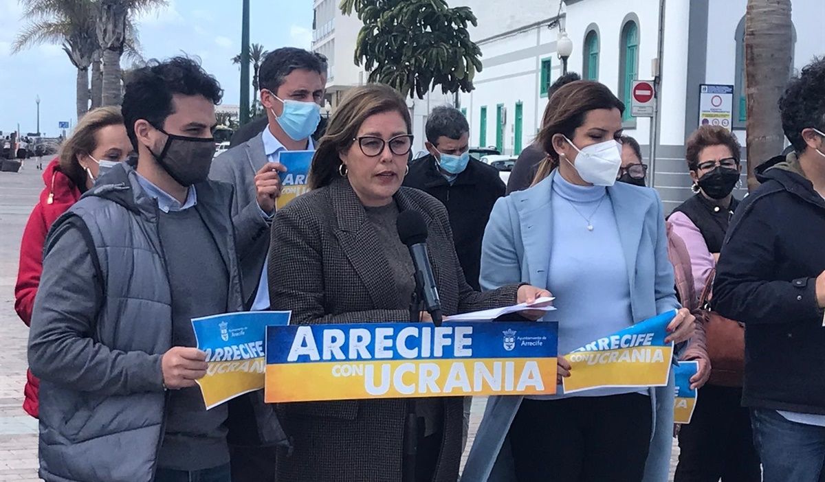 Acto de izado de bandera de Ucrania