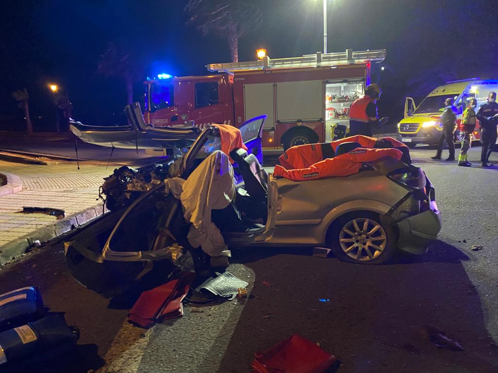 Accidente de tráfico en Playa Blanca