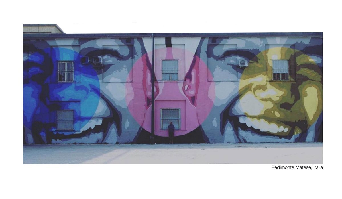 Mural pintado por Tono Cruz en Nápoles