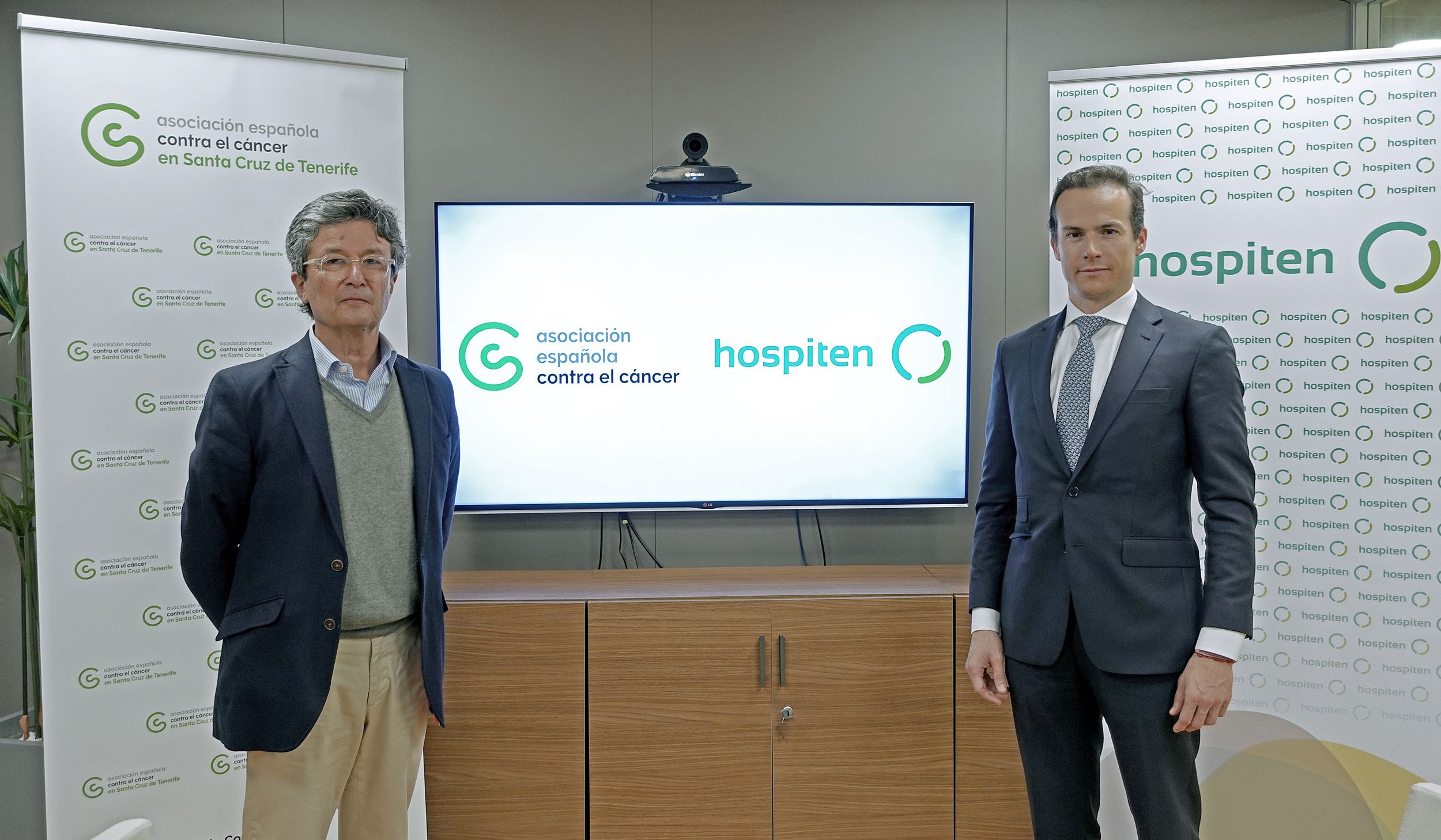 Andrés Orozco (AECC) y Pedro Luis Cobiella Beauvais (Hospiten).