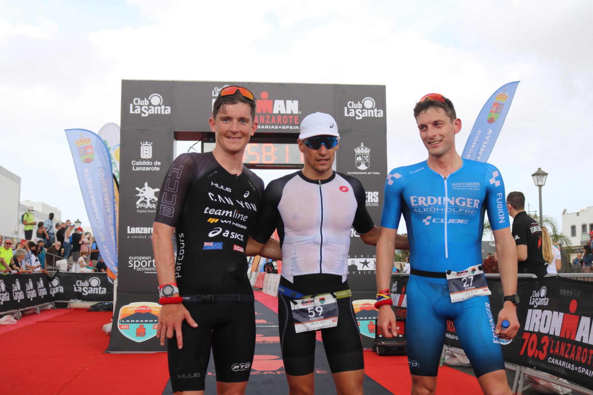 Léo Bergère y Katrina Matthews se llevan el triunfo en el Club La Santa IRONMAN 70.3 Lanzarote 2022
