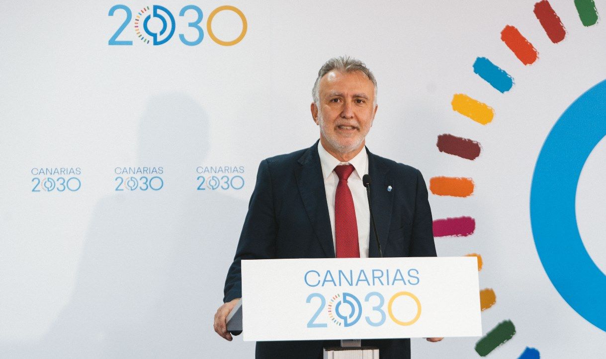 Ángel Víctor Torres, en la presentación de la Agenda 2030