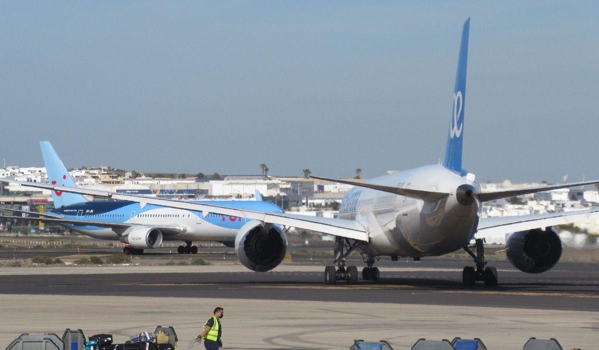 Aviones en la pista