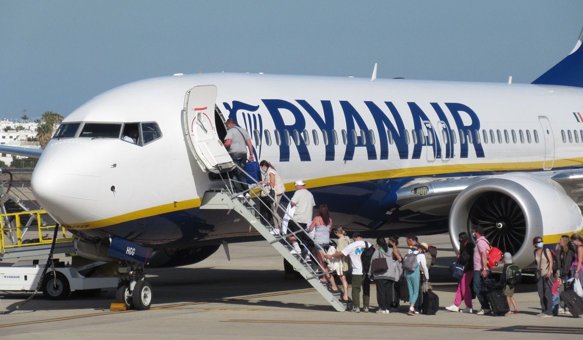 Pasajeros subiendo a un Ryanair