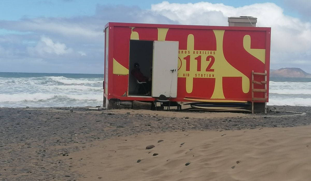 Caseta de socorrista en Famara