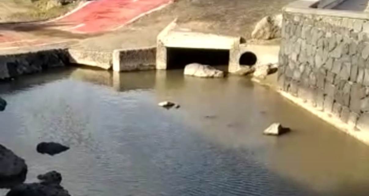 Vertidos fecales en Playa Honda