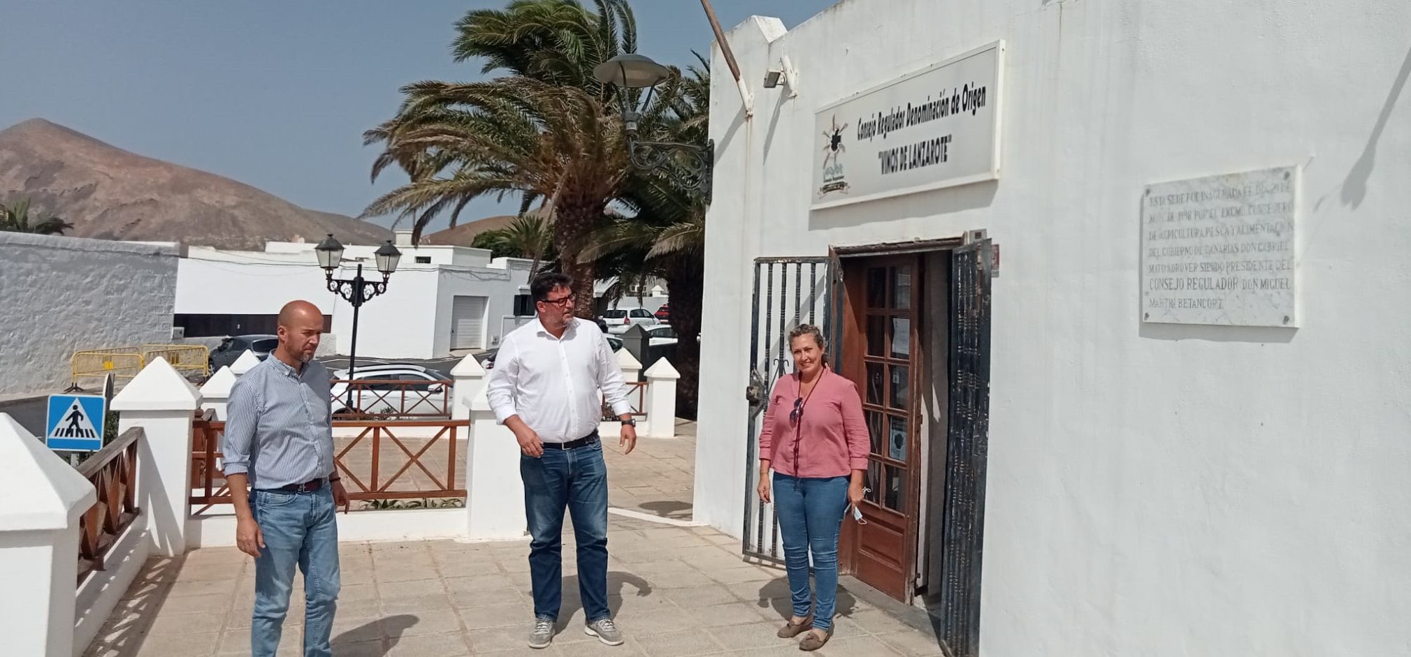 Visita a las obras del futuro Centro de Respiro Familiar de San Bartolomé