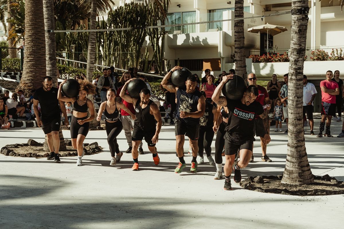 Imagen de una de las pruebas mixtas de la I Corest Fitness Night Out