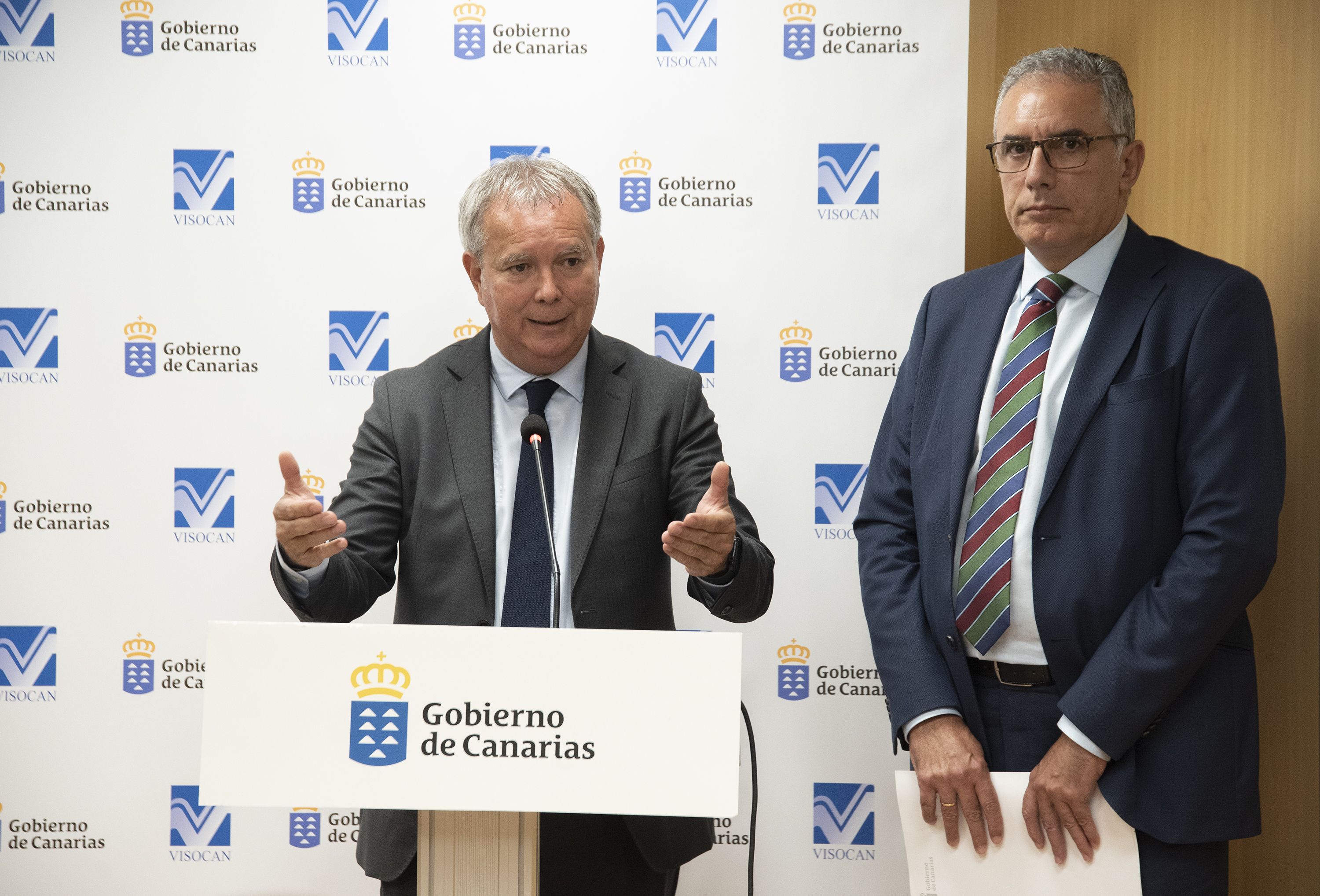 Sebastián Franquis, consejero de Obras Públicas, Transportes y Vivienda del Gobierno de Canarias.