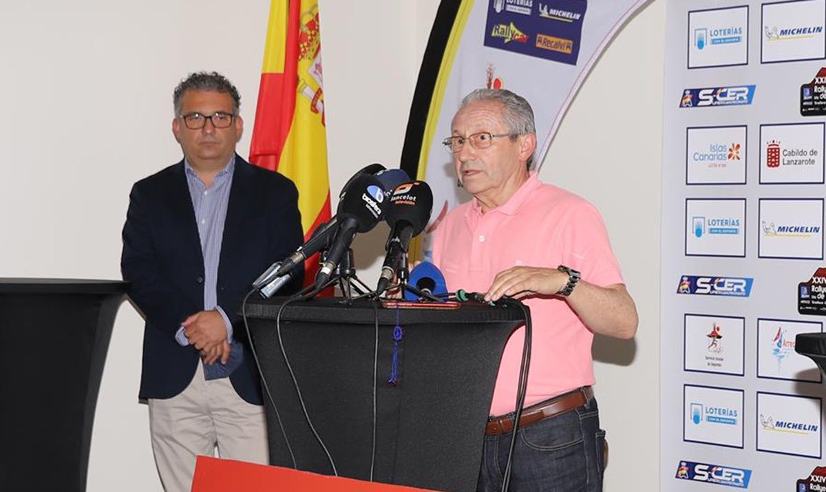 The president of the Las Palmas Automobile Federation, Miguel Ángel Domínguez