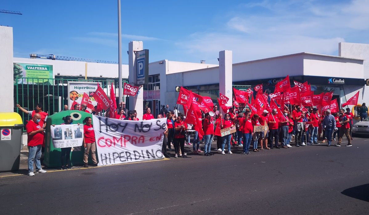 Concentración de CC a las puertas de Hiperdino