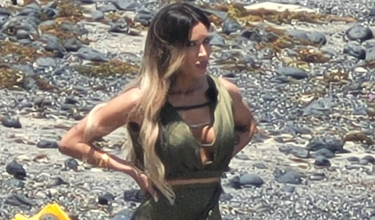 Pilar Rubio en Caleta Caballo Fotos: La Voz 