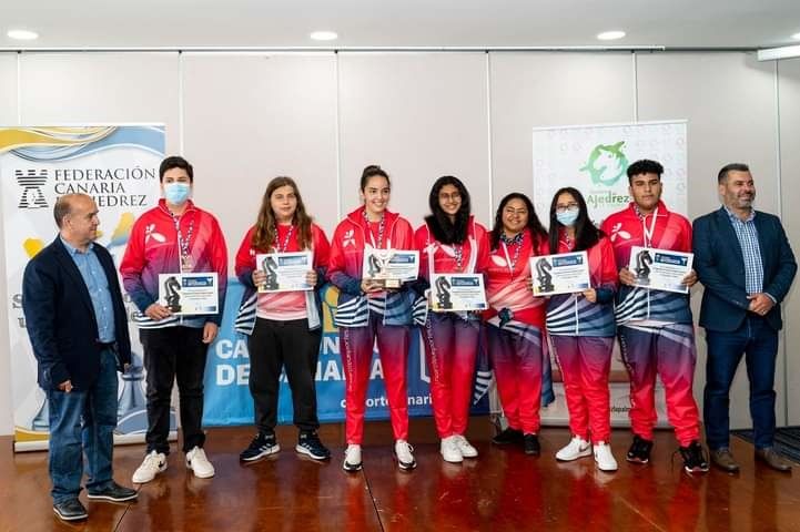 Delegación lanzaroteña en el Campeonato de Canarias de Ajedrez