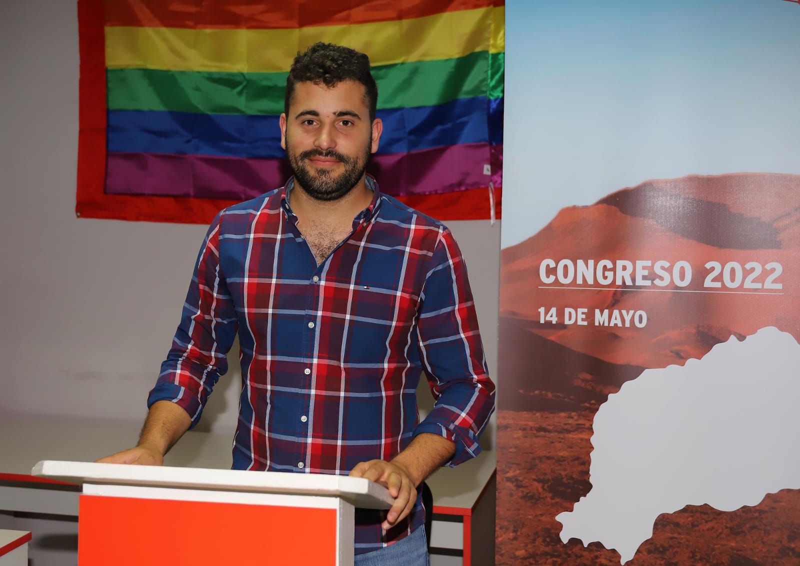 Jose Antonio González, secretario general de Juventudes Socialistas de Lanzarote y La Graciosa.