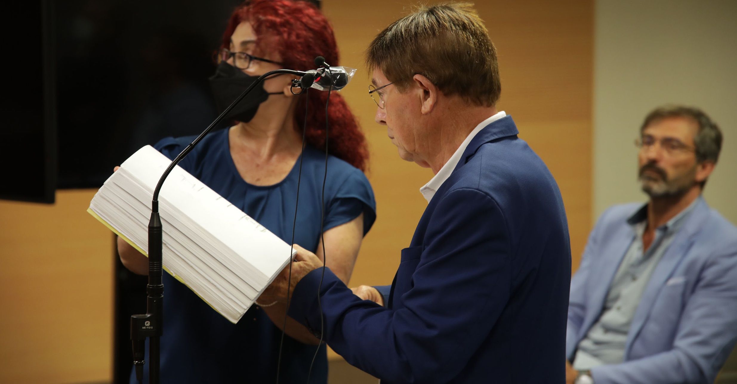 Joaquín Cañada, durante su declaración como testigo en el juicio (FOTOS: José Luis Carrasco)