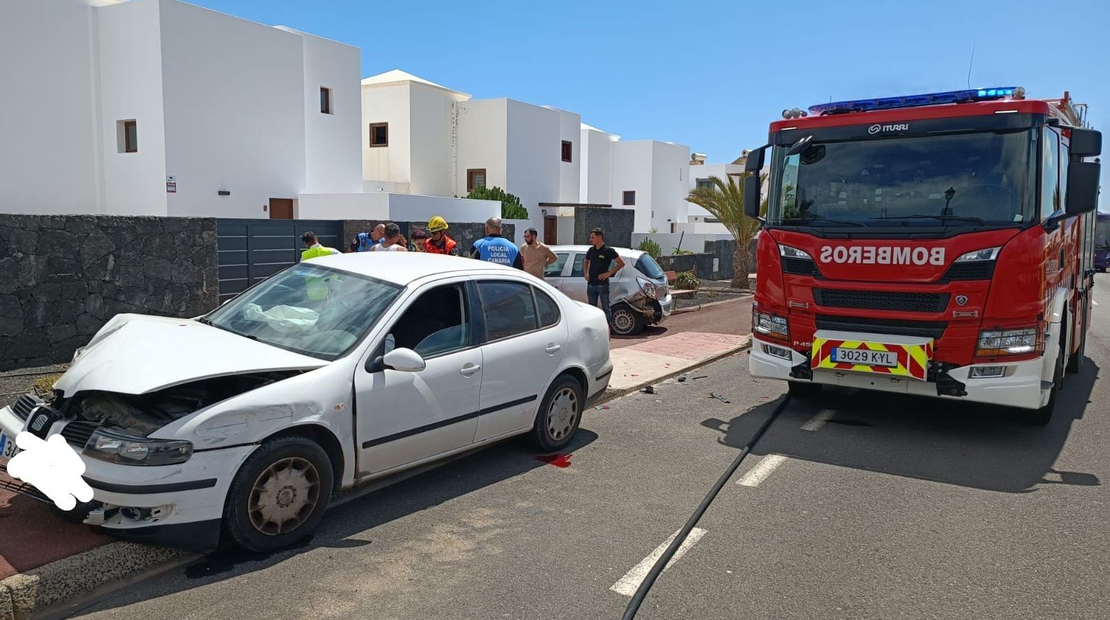 Accidente en Playa Blanca