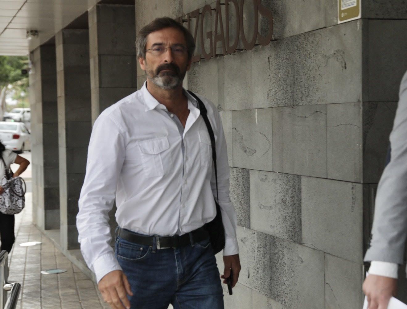 Pedro San Ginés, entrando a los Juzgados para declarar en esta nueva causa Pedro San Ginés, entrando a los Juzgados para declarar en esta nueva causa