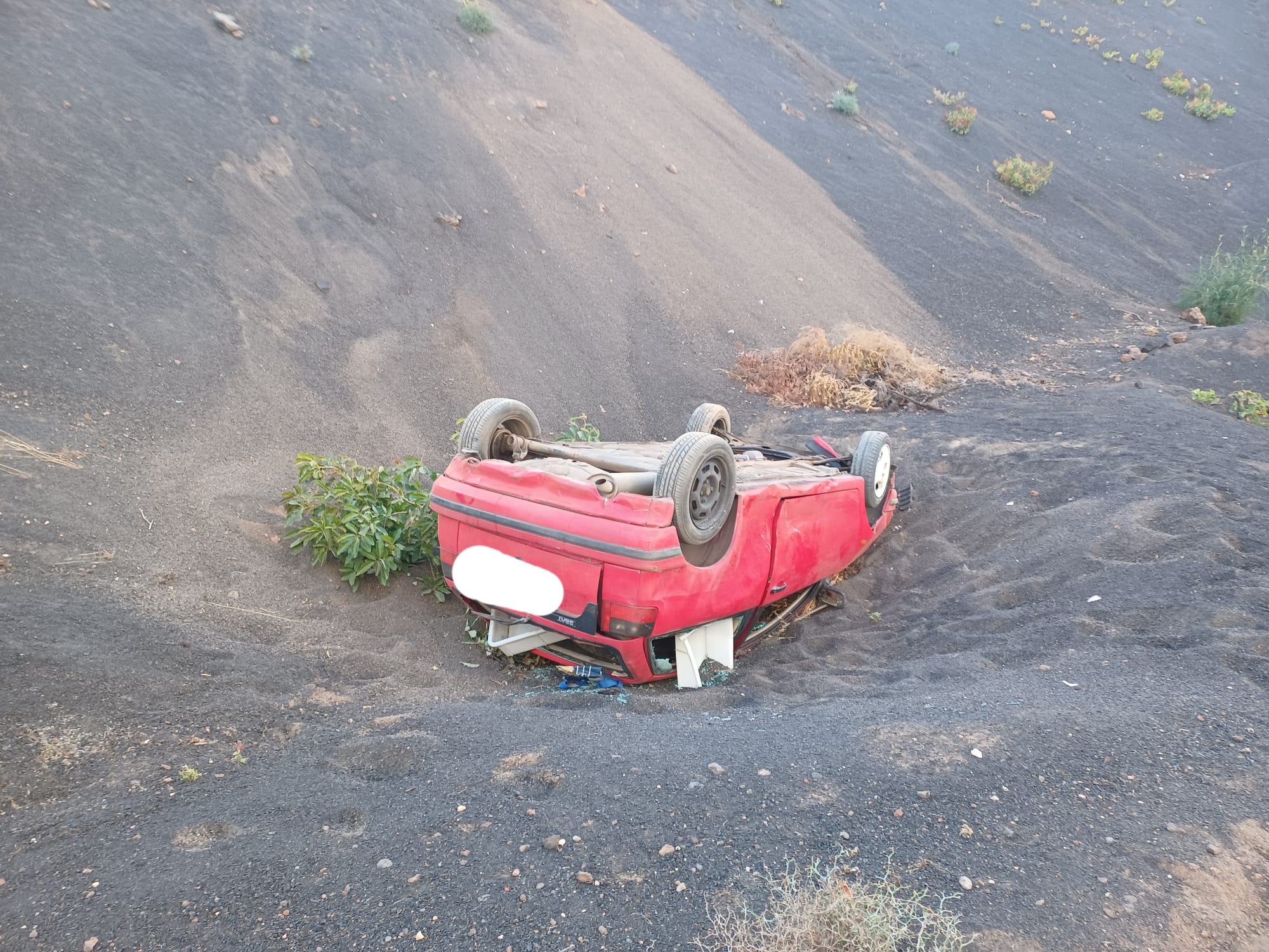 Accidente en el municipio de Yaiza