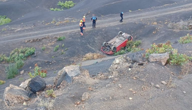 Accidente en camino Peña Paloma