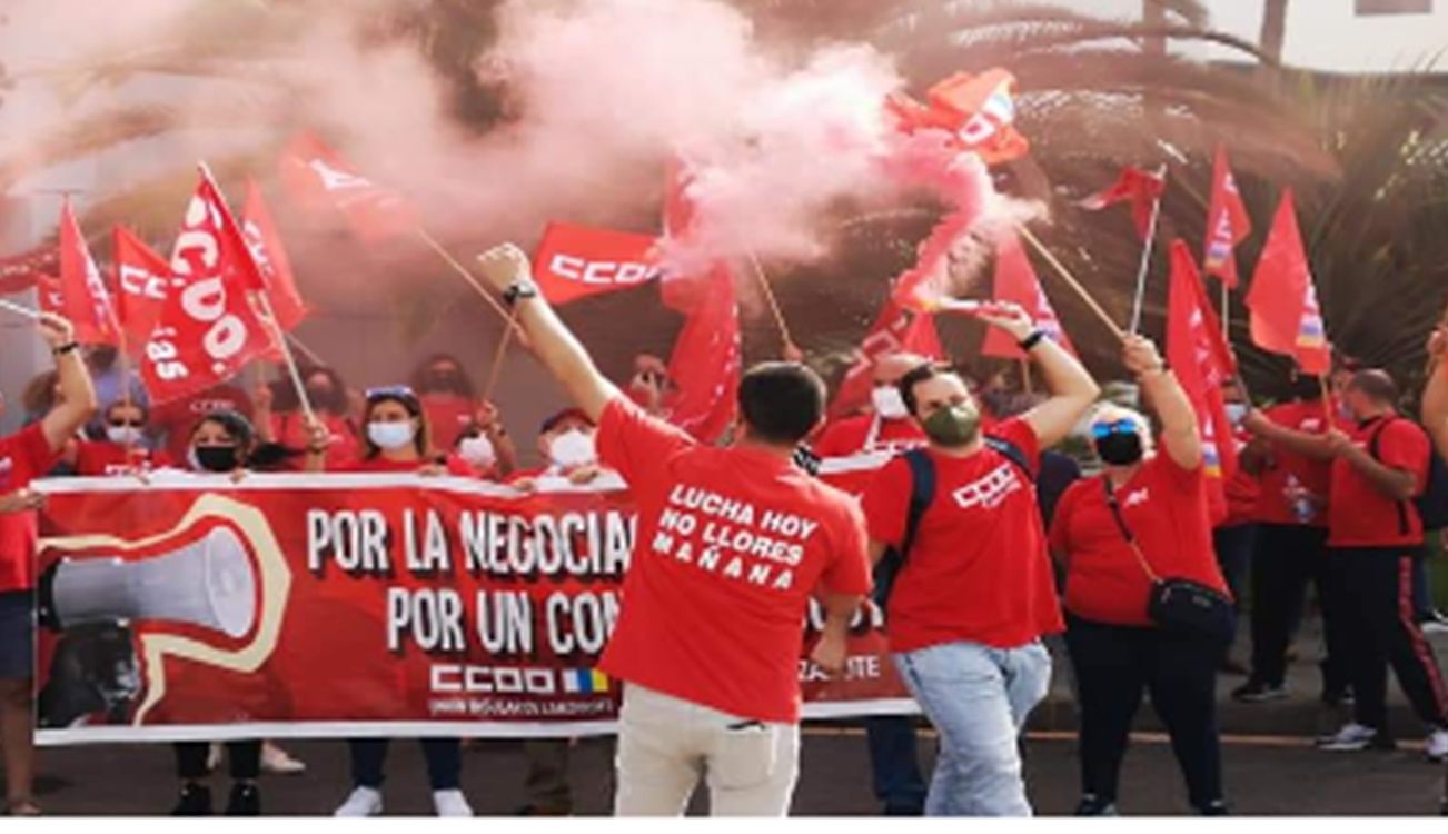 Manifestación de Comisiones Obreras