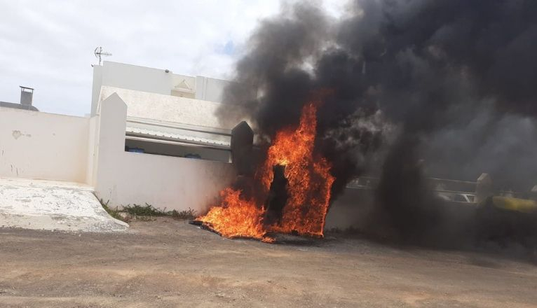 incendio en tahíche