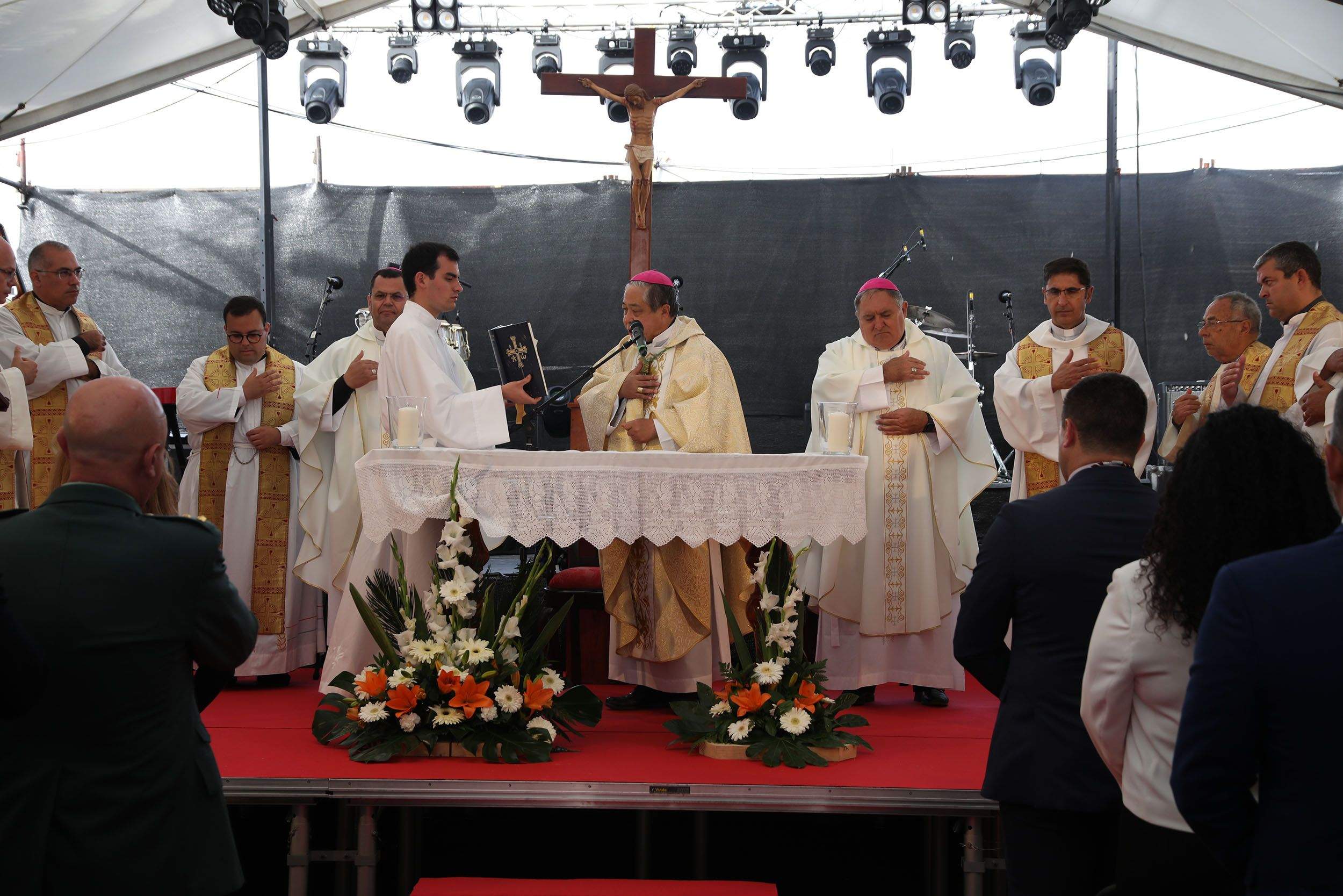 El representante del Papa en España, Bernardito Cleopas Auza, durante el acto El representante del Papa en España, Bernardito Cleopas Auza, durante el acto