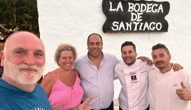 El chef José Andrés en La Bodega de Santiago El chef José Andrés en La Bodega de Santiago