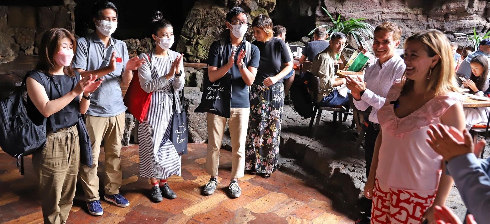 Fam Trip de agentes de viajes de Japón en Jameos del Agua