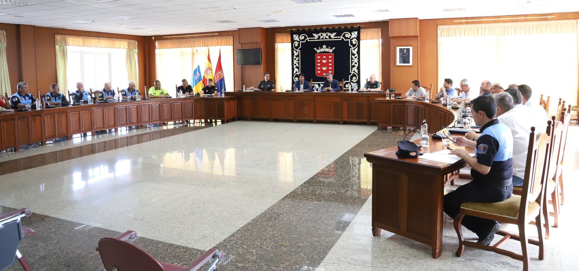 Reunión de la Junta Insular de Seguridad por la quema de contenedores en la isla