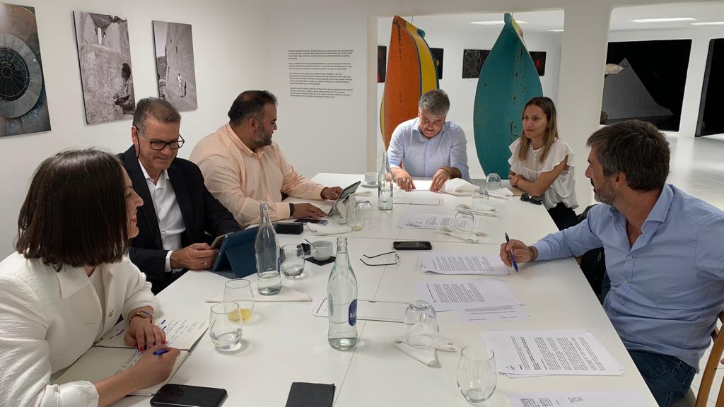 Reunión de los consejeros de CC en el Cabildo