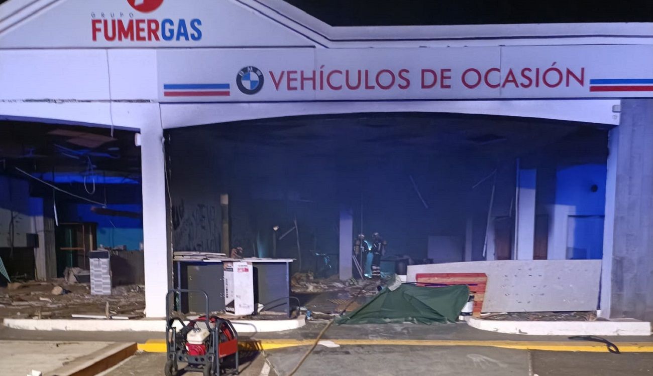 La gasolinera abandonada tras el incendio