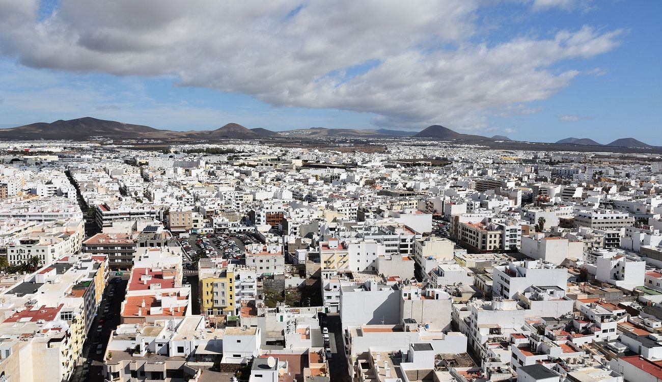 Vista aérea de Arrecife. Vivienda.