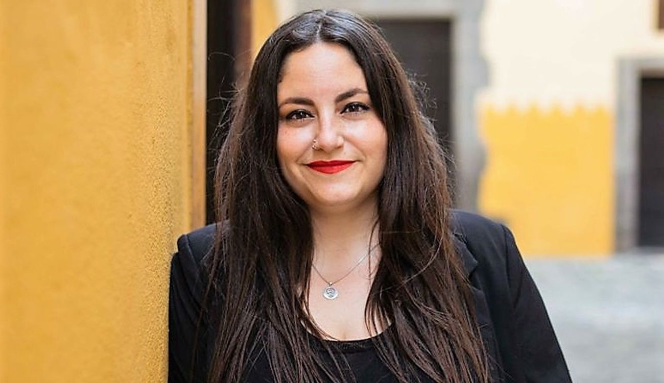 La coordinadora general de Podemos Canarias, Laura Fuentes