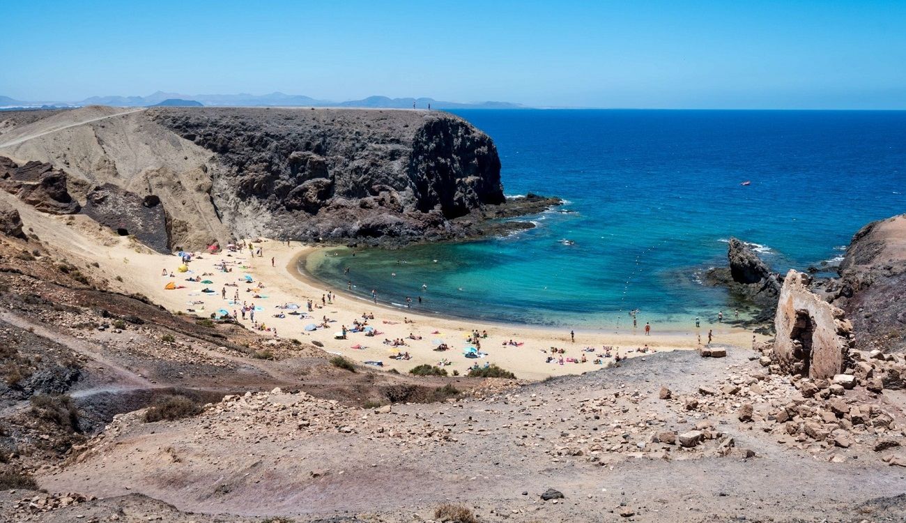 Playa de Papagayo, en el municipio de Yaiza