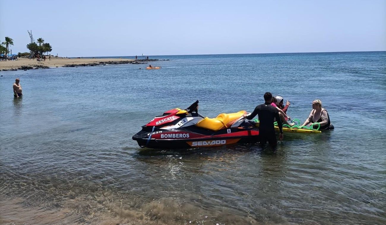 Rescate en Puerto del Carmen