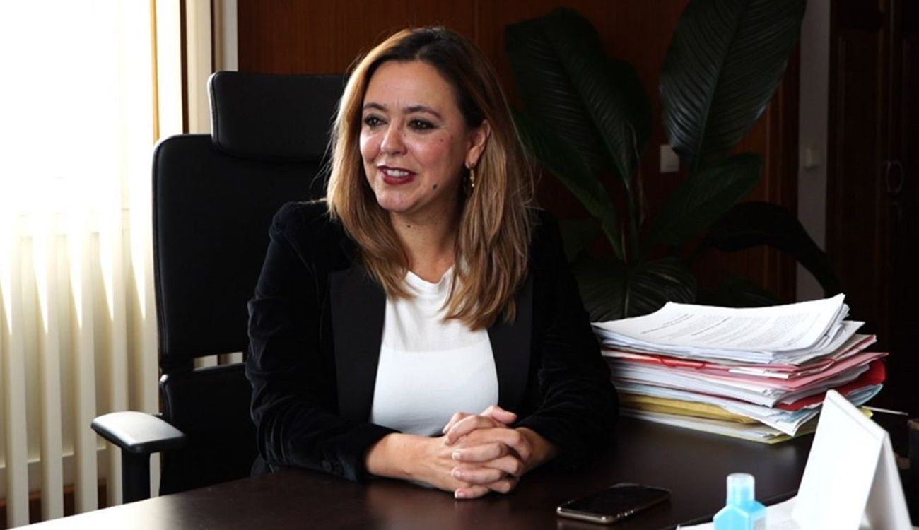 La presidenta del Cabildo de Lanzarote, María Dolores Corujo