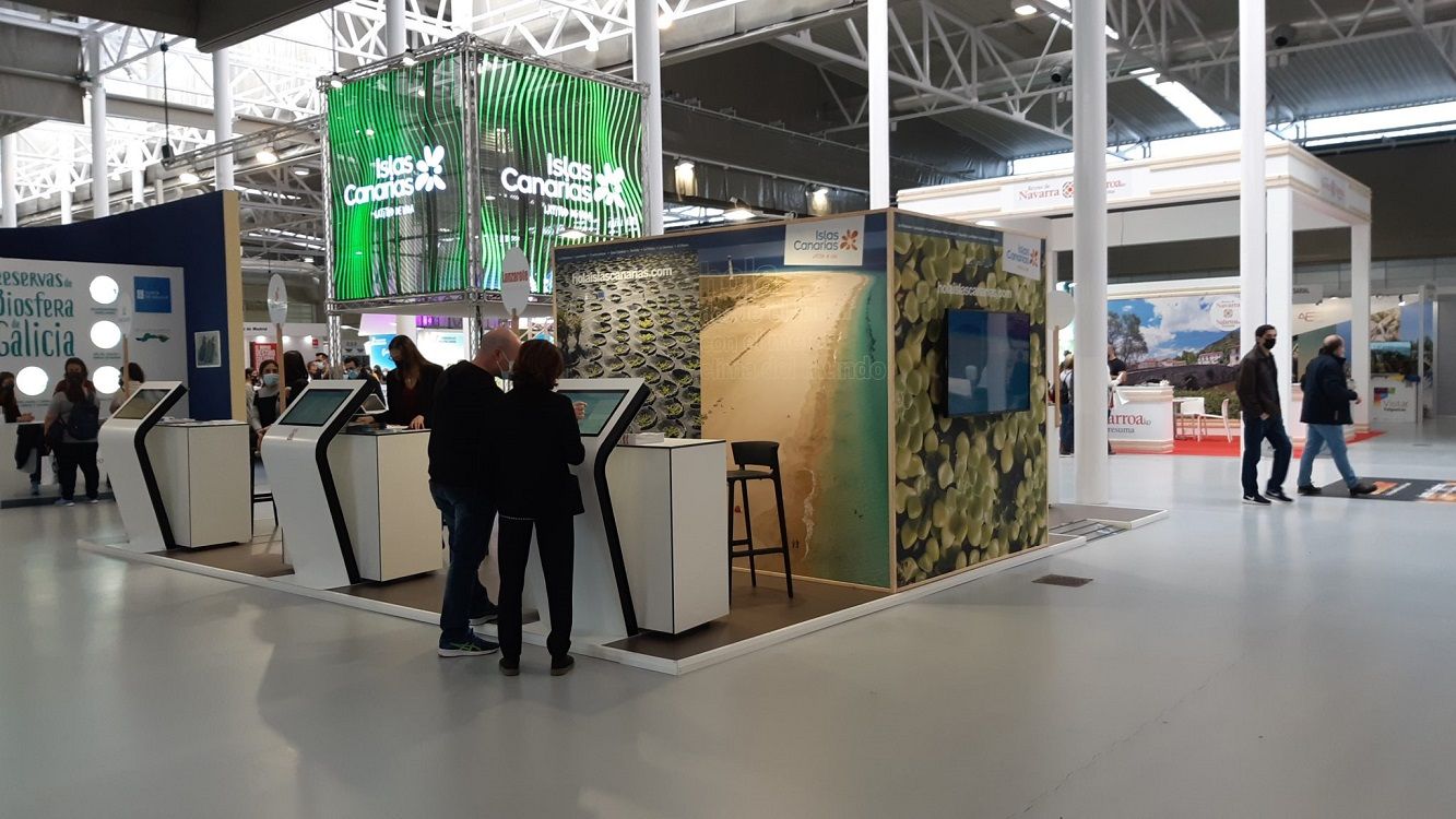 Stand de Canarias en la pasada edición de INTUR centrada en destinos nacionales