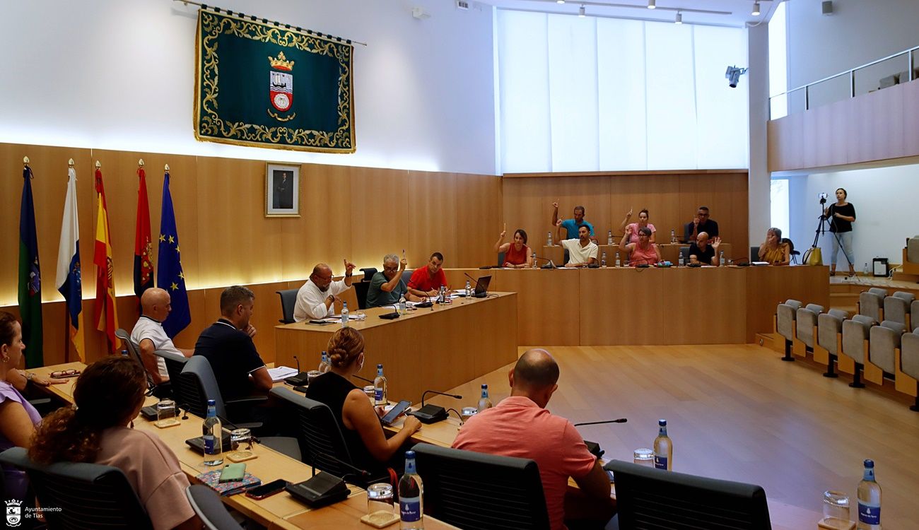 Foto del pleno del Ayuntamiento de Tías