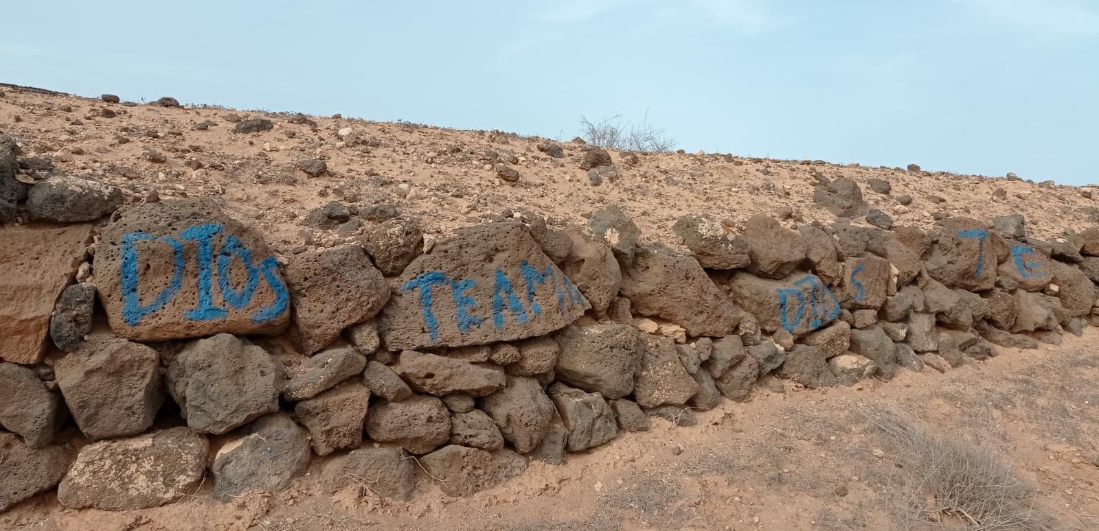 Pintadas en la zona de Las Cabreras