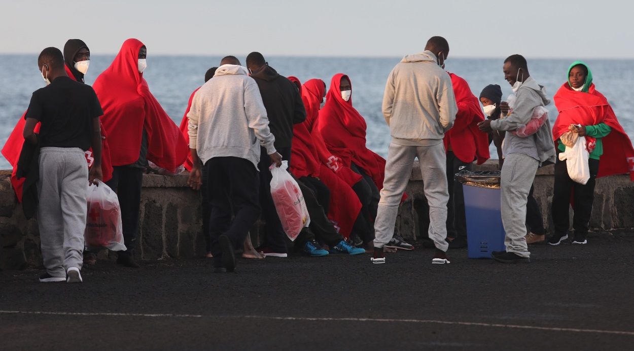 Llegada de inmigrantes Fotos: José Luis Carrasco