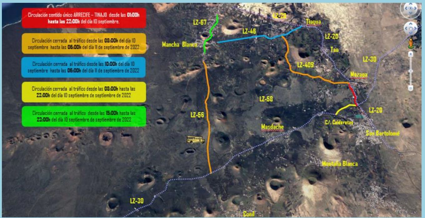 Cortes de carreteras por la romería de Los Dolores