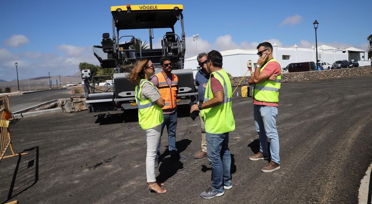 Obras de la rotonda de Nazaret