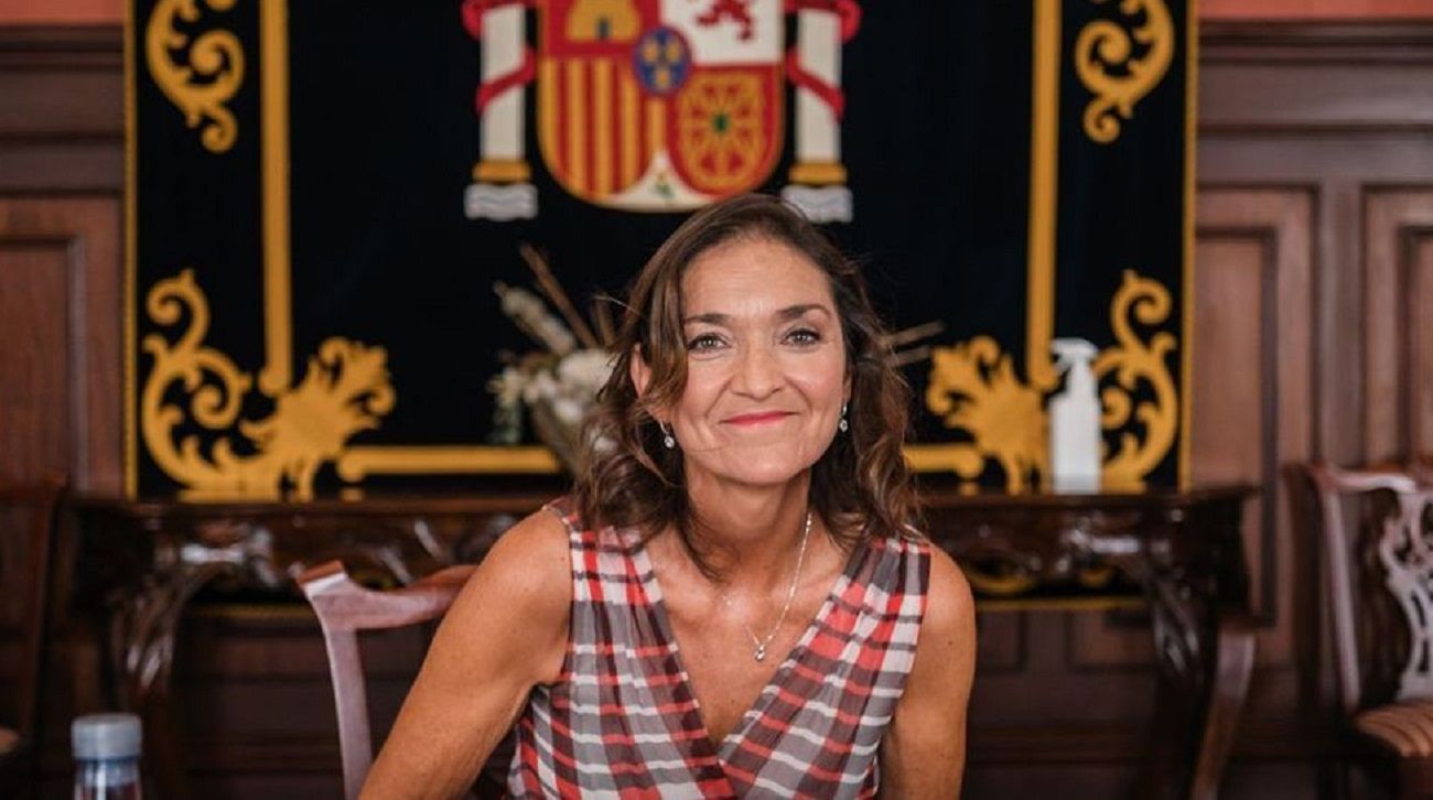 La Ministra de Turismo, Reyes Maroto durante su visita a Canarias. Foto: La Provincia.
