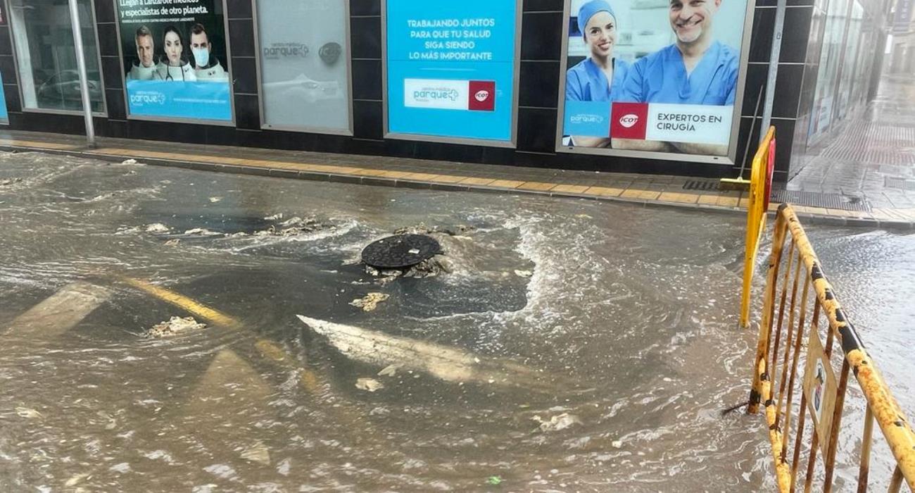 Efectos de la lluvia en Arrecife