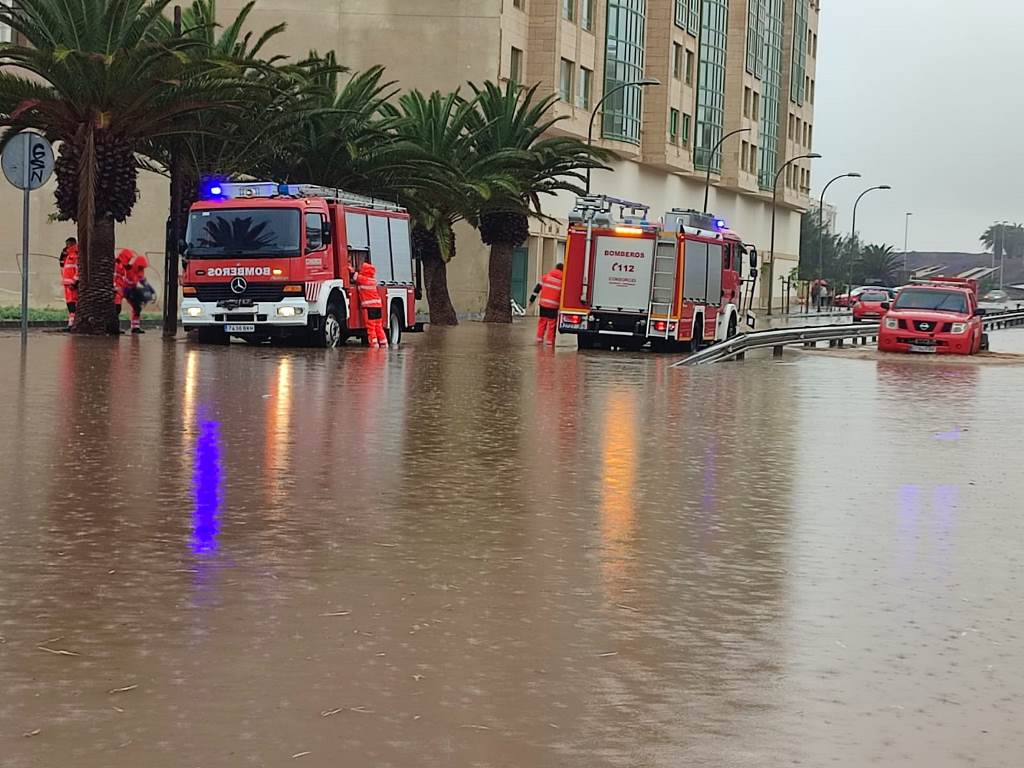 Actuación en el municipio de Arrecife durante el temporal Actuación en el municipio de Arrecife durante el temporal