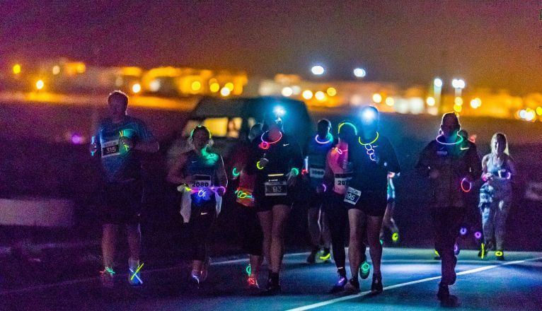 Escena de la Night Run Escena de la Night Run